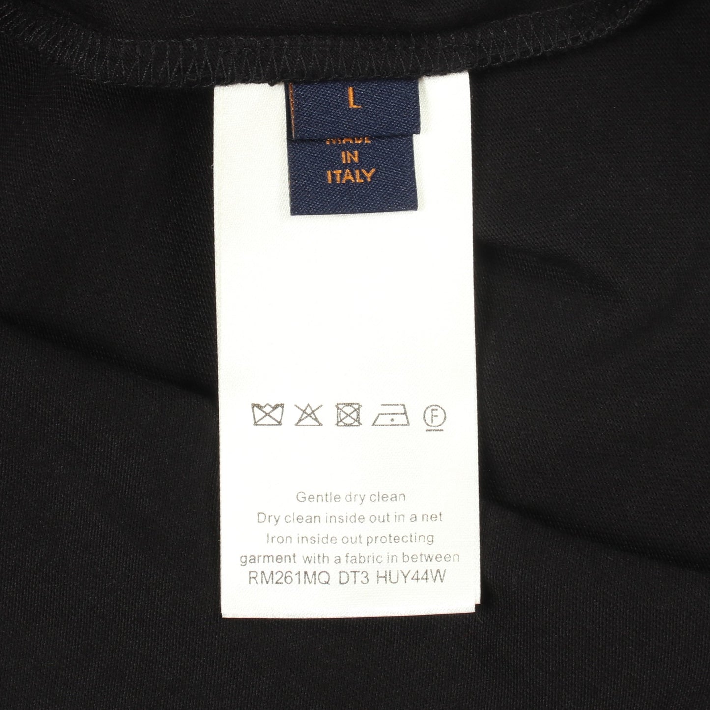 26SS エンベリッシュド シグネチャー ショートスリーブ 半袖Tシャツ コットン ブラック ルイヴィトン