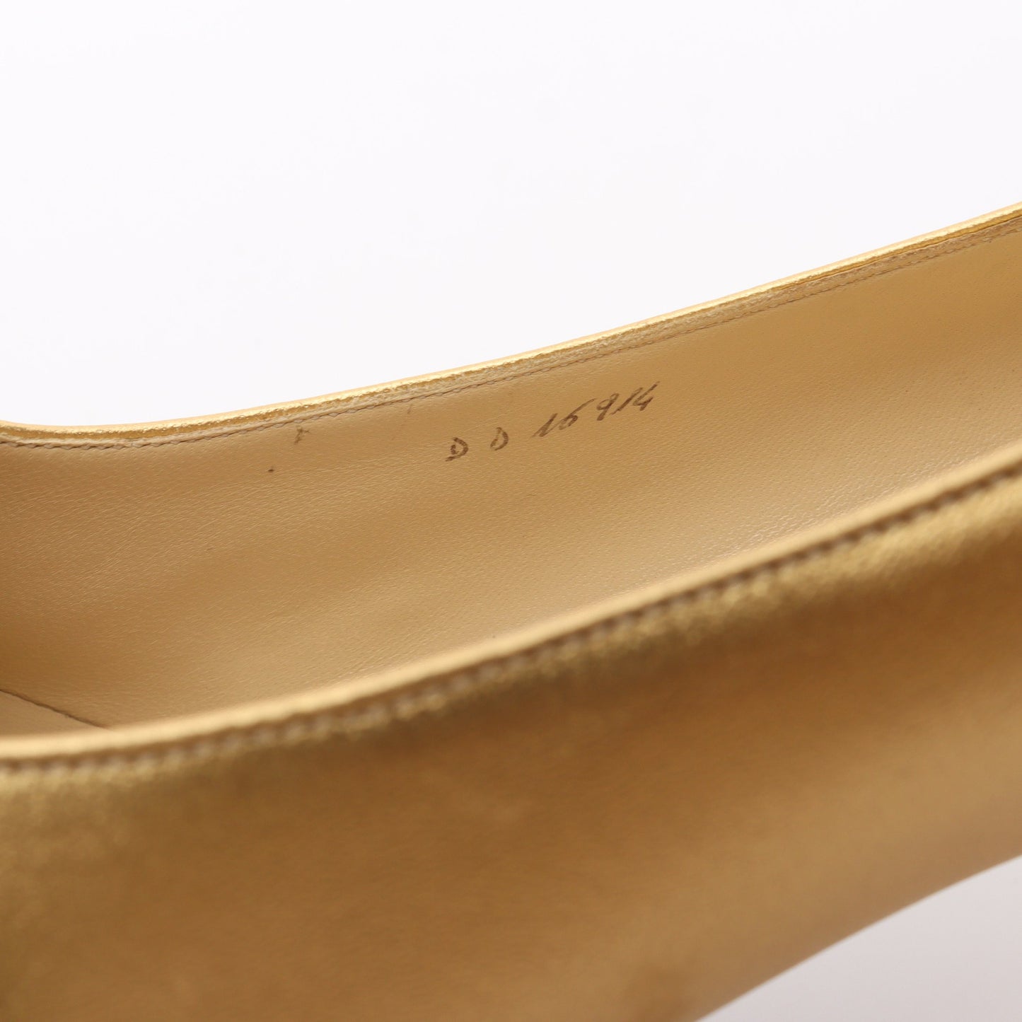 Ferragamo's Creations 500足限定 パンプス レザー ゴールド サルヴァトーレフェラガモ