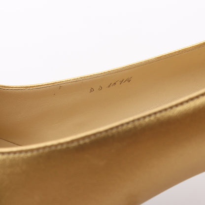 Ferragamo's Creations 500足限定 パンプス レザー ゴールド サルヴァトーレフェラガモ