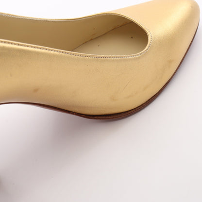 Ferragamo's Creations 500足限定 パンプス レザー ゴールド サルヴァトーレフェラガモ
