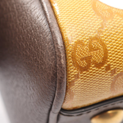GUCCI × adidas ミニ ダッフルバッグ GGクリスタル 2WAY ハンドバッグ コーティングキャンバス レザー ベージュ ブラウン ホワイト グッチ バッグ GUCCI