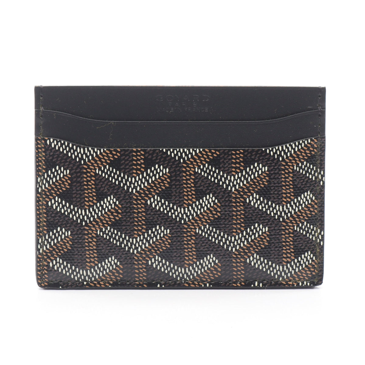 サン シュルピス カードケース コーティングキャンバス レザー ブラック ブラウン ホワイト ゴヤール 財布・小物 GOYARD