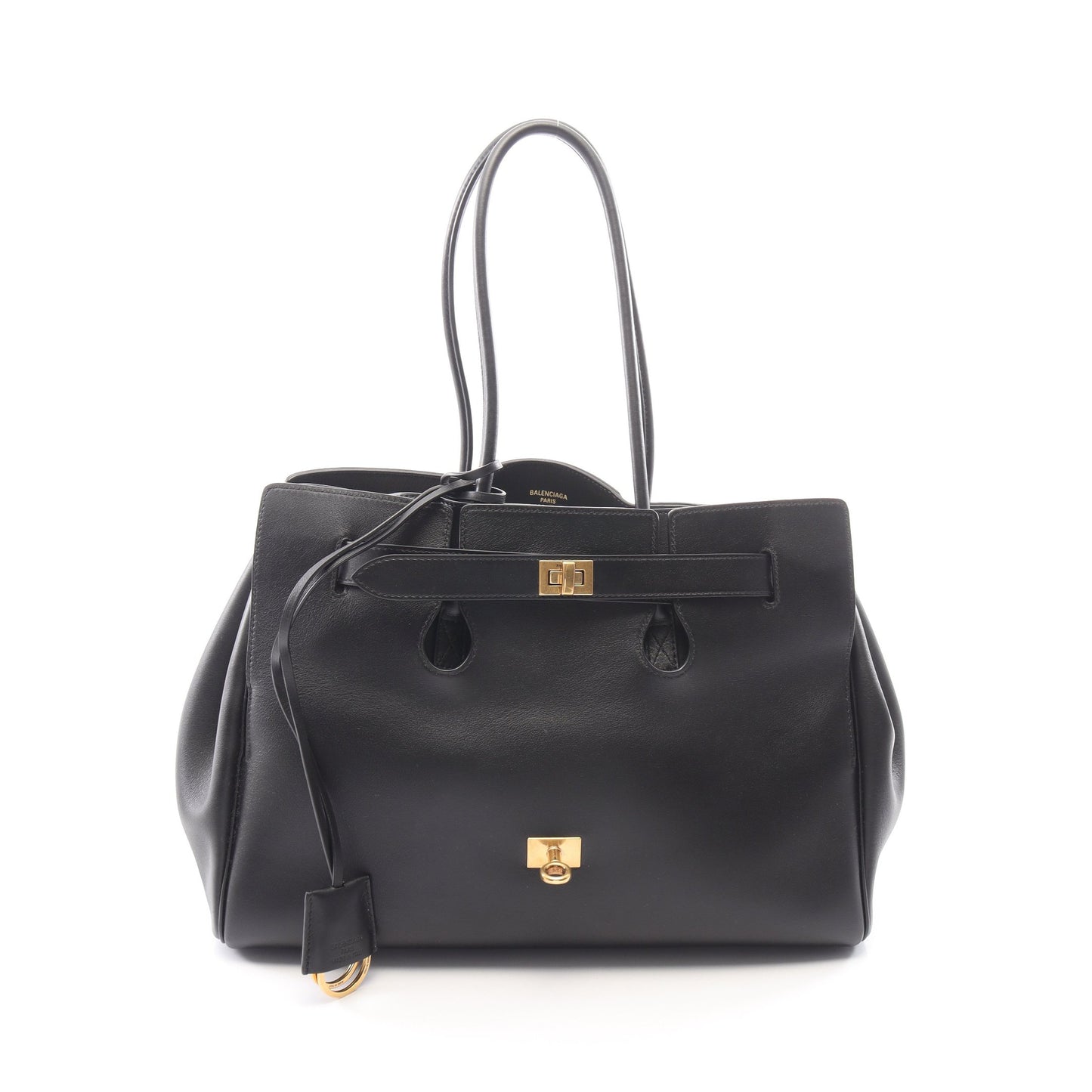 Bel Air ベルエア ミディアム キャリーオール ハンドバッグ トートバッグ レザー ブラック バレンシアガ バッグ BALENCIAGA