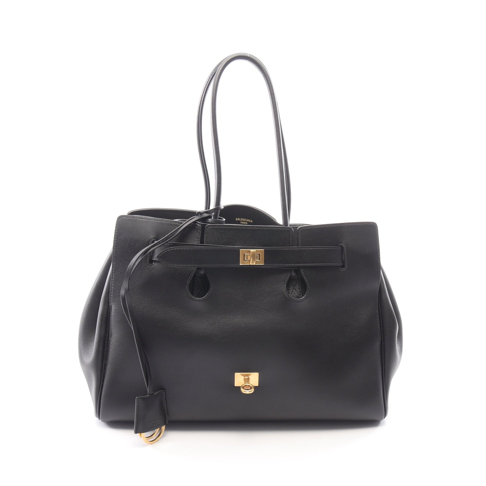 Bel Air ベルエア ミディアム キャリーオール ハンドバッグ トートバッグ レザー ブラック バレンシアガ バッグ BALENCIAGA