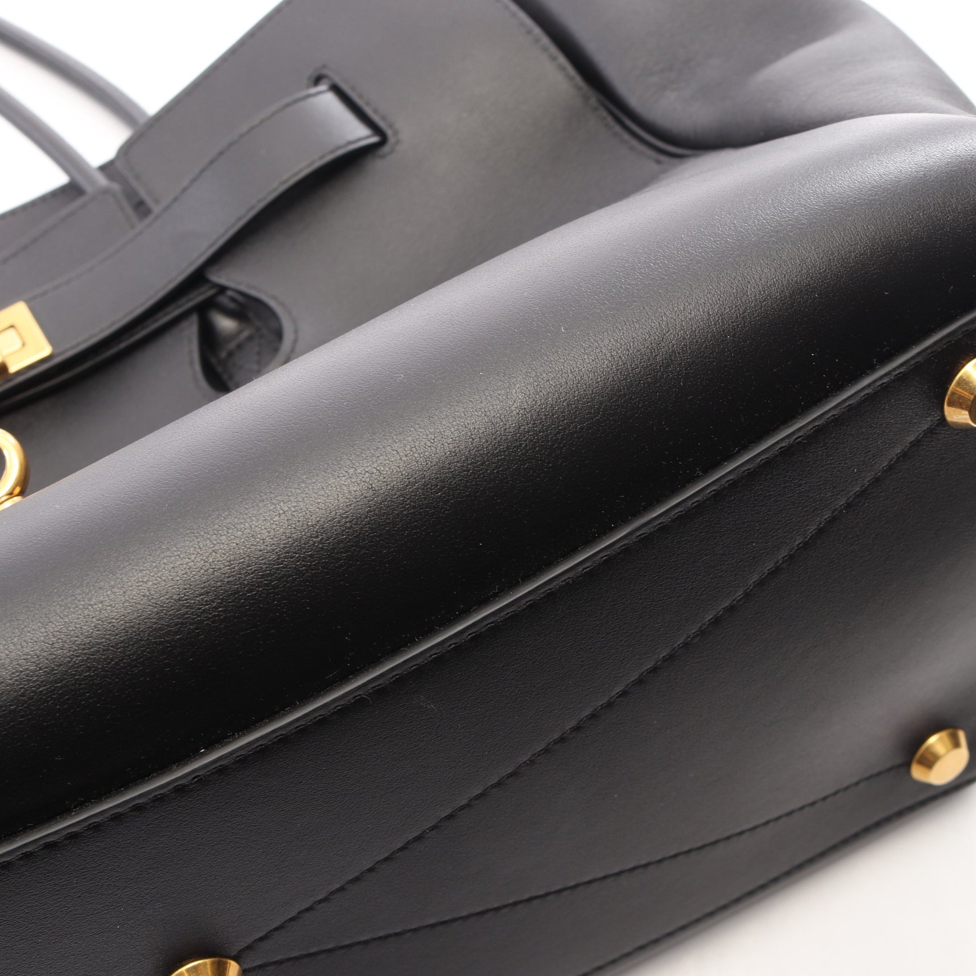 Bel Air ベルエア ミディアム キャリーオール ハンドバッグ トートバッグ レザー ブラック バレンシアガ バッグ BALENCIAGA
