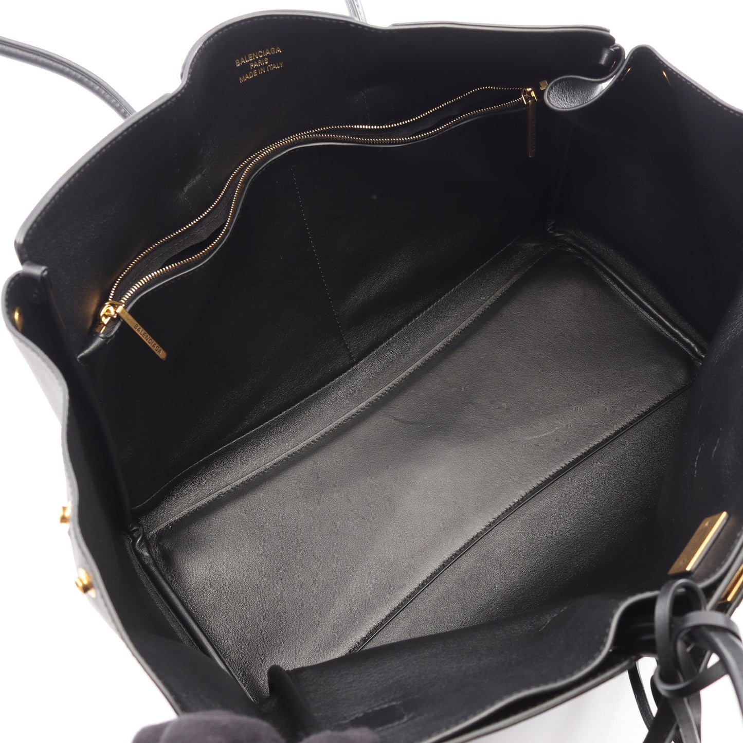 Bel Air ベルエア ミディアム キャリーオール ハンドバッグ トートバッグ レザー ブラック バレンシアガ バッグ BALENCIAGA