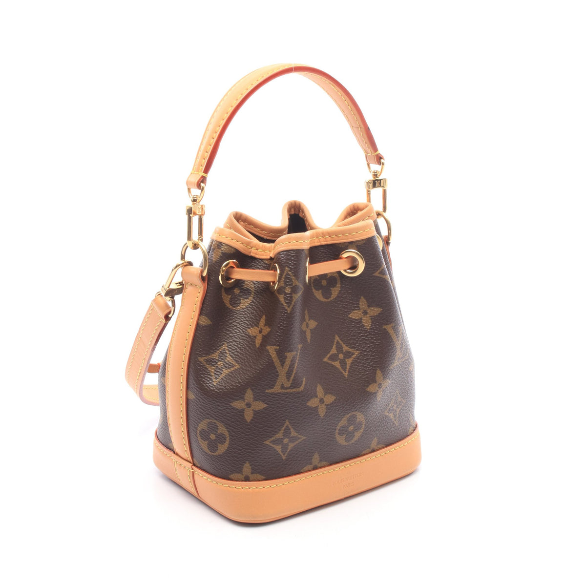 ナノ ノエ モノグラム ハンドバッグ PVC レザー ブラウン ルイヴィトン バッグ LOUIS VUITTON
