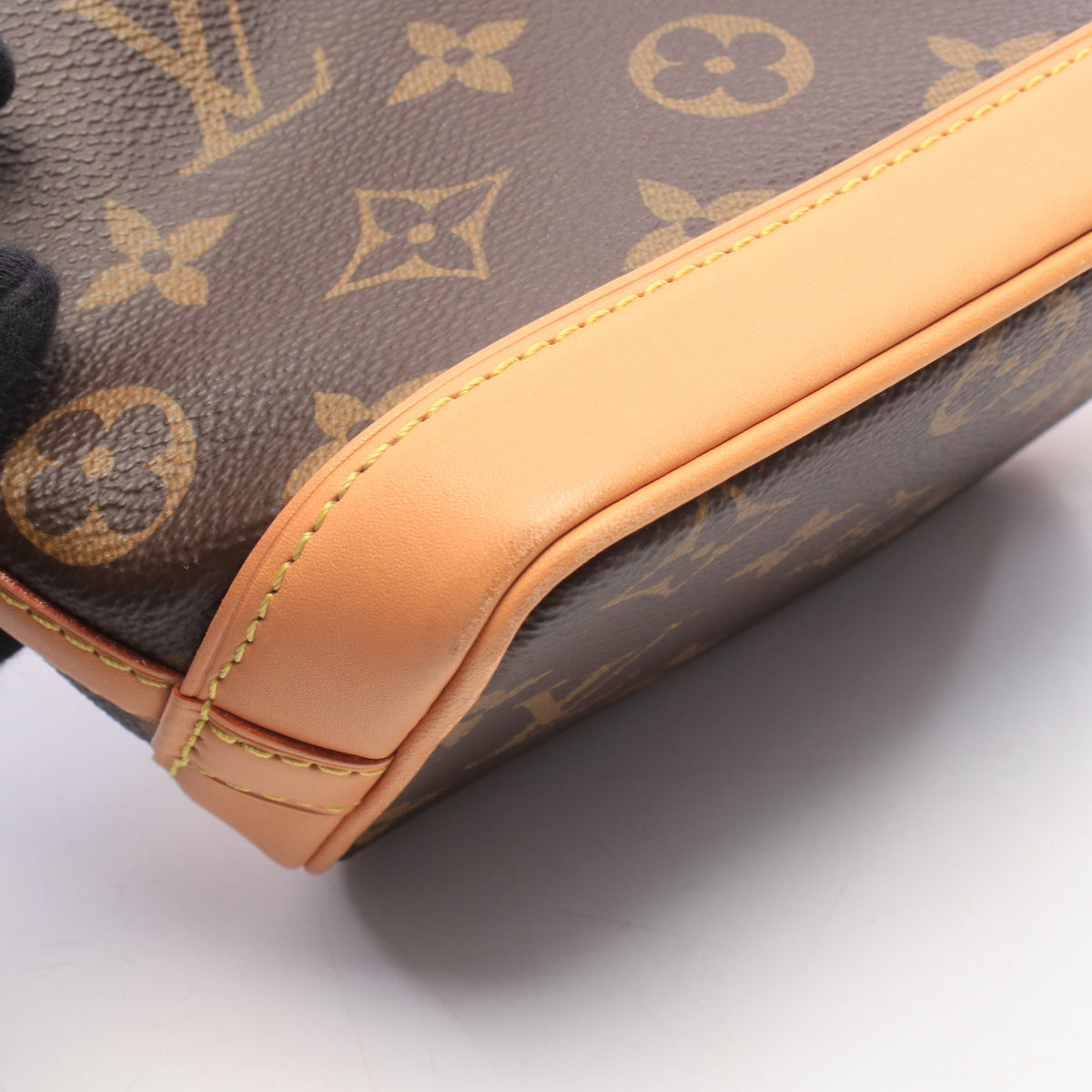 ナノ ノエ モノグラム ハンドバッグ PVC レザー ブラウン ルイヴィトン バッグ LOUIS VUITTON