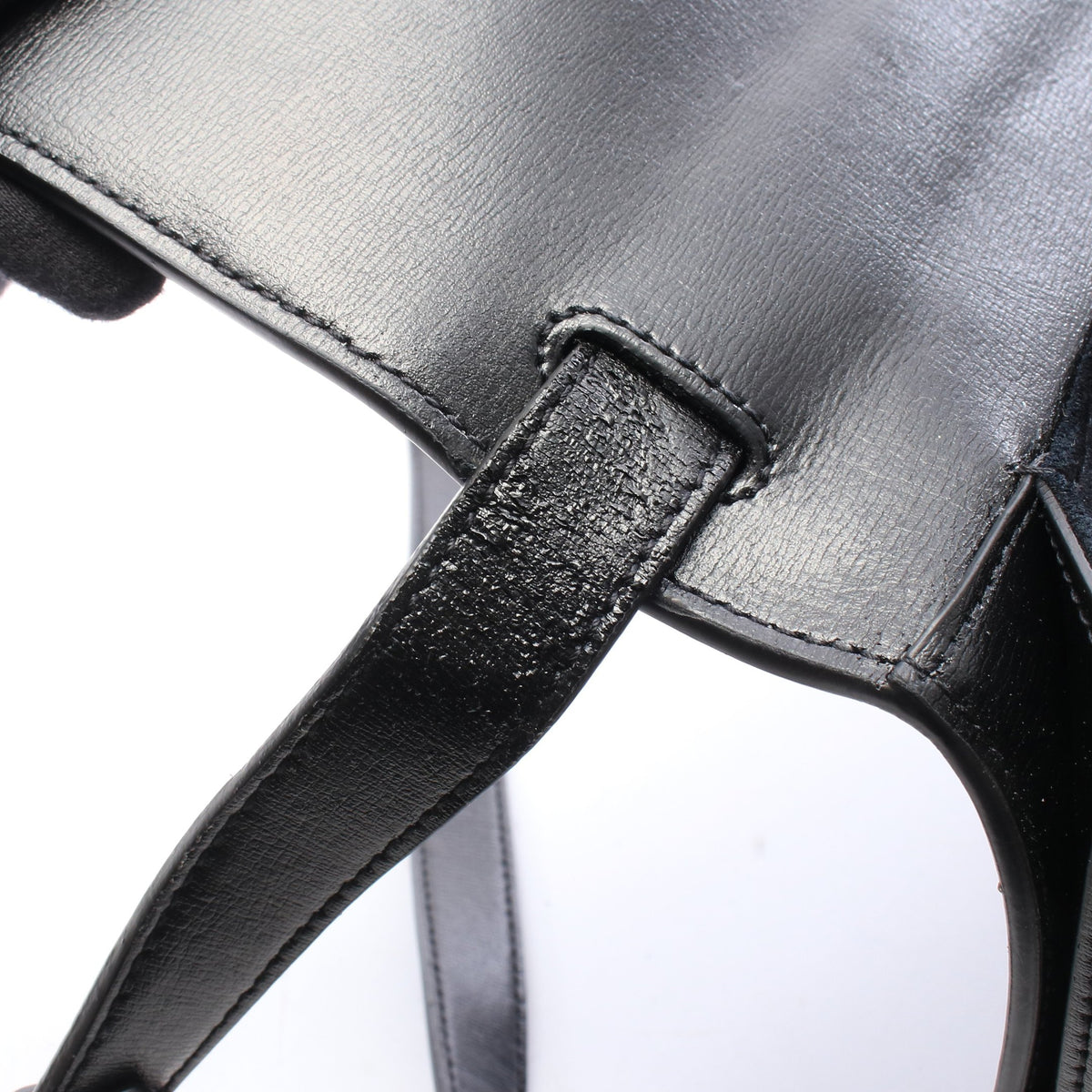 ベルシャス ミディアム ショルダーバッグ レザー スエード ブラック サンローランパリ バッグ SAINT LAURENT PARIS