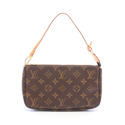 ポシェットアクセソワール モノグラム ハンドバッグ PVC レザー ブラウン ルイヴィトン バッグ LOUIS VUITTON