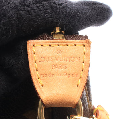 ポシェットアクセソワール モノグラム ハンドバッグ PVC レザー ブラウン ルイヴィトン バッグ LOUIS VUITTON