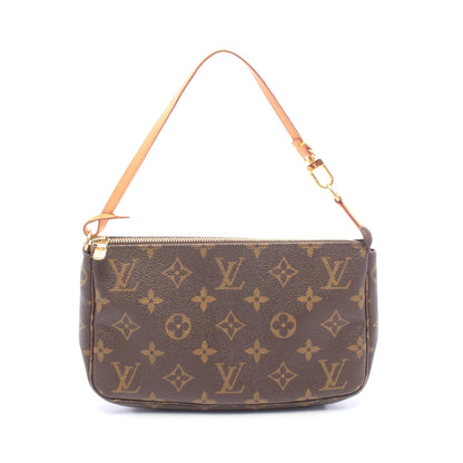 ポシェットアクセソワール モノグラム ハンドバッグ PVC レザー ブラウン ルイヴィトン バッグ LOUIS VUITTON