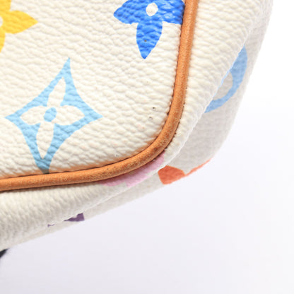 ポシェットアクセソワール モノグラムマルチカラー ブロン ハンドバッグ PVC レザー ホワイト ルイヴィトン バッグ LOUIS VUITTON