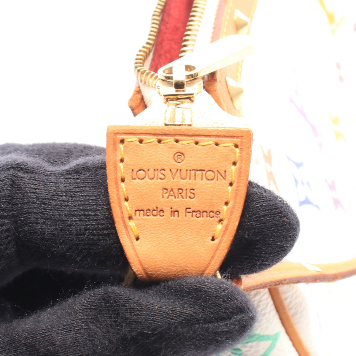 ポシェットアクセソワール モノグラムマルチカラー ブロン ハンドバッグ PVC レザー ホワイト ルイヴィトン バッグ LOUIS VUITTON