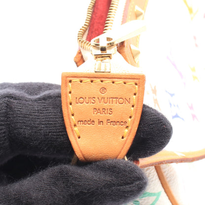ポシェットアクセソワール モノグラムマルチカラー ブロン ハンドバッグ PVC レザー ホワイト ルイヴィトン バッグ LOUIS VUITTON