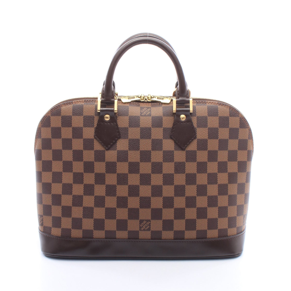 アルマ ダミエエベヌ ハンドバッグ PVC レザー ブラウン ルイヴィトン バッグ LOUIS VUITTON