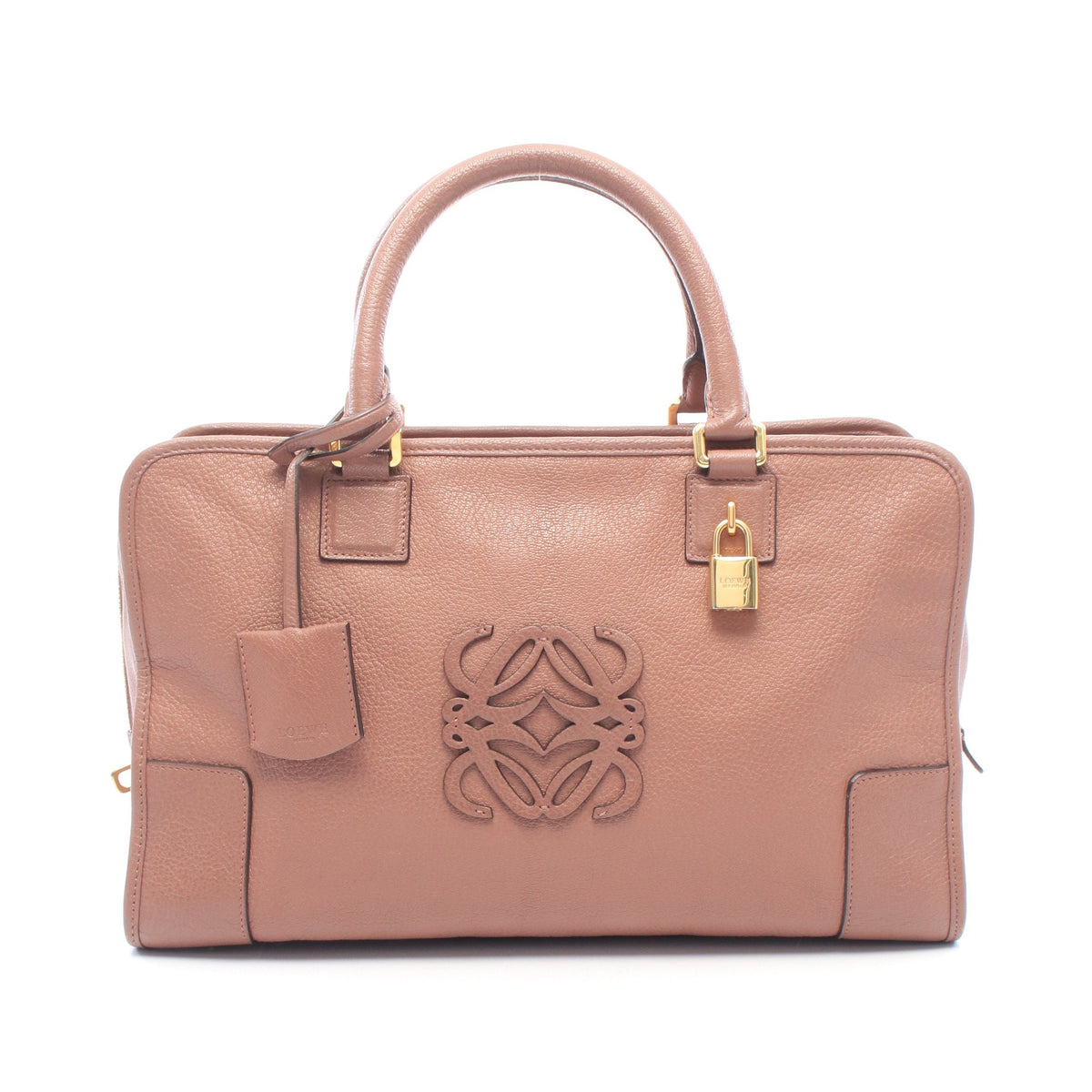 アマソナ36 ハンドバッグ レザー ピンクベージュ ロエベ バッグ LOEWE