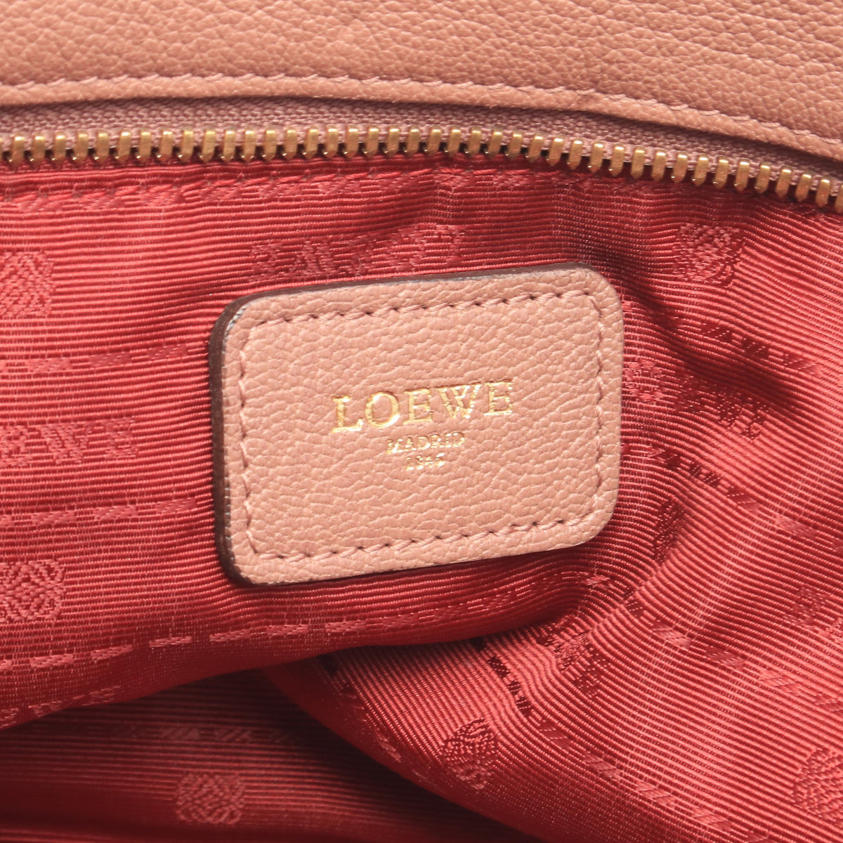 アマソナ36 ハンドバッグ レザー ピンクベージュ ロエベ バッグ LOEWE
