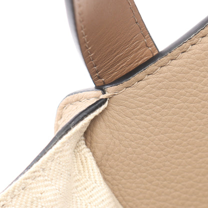 ハンモックバッグ スモール 2WAY ハンドバッグ レザー ベージュ グレーブラウン ロエベ バッグ LOEWE