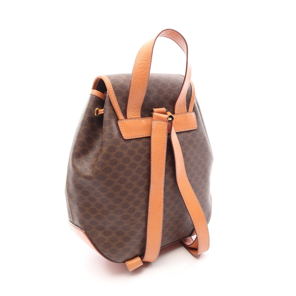 マカダム バックパック リュックサック PVC レザー ダークブラウン ブラウン セリーヌ バッグ CELINE