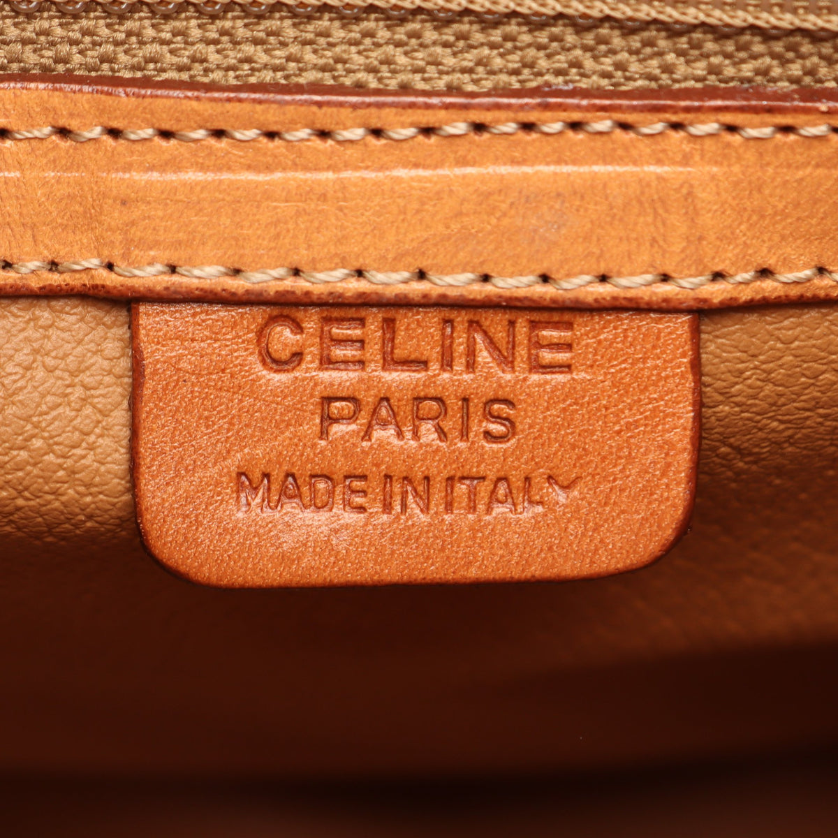 マカダム バックパック リュックサック PVC レザー ダークブラウン ブラウン セリーヌ バッグ CELINE