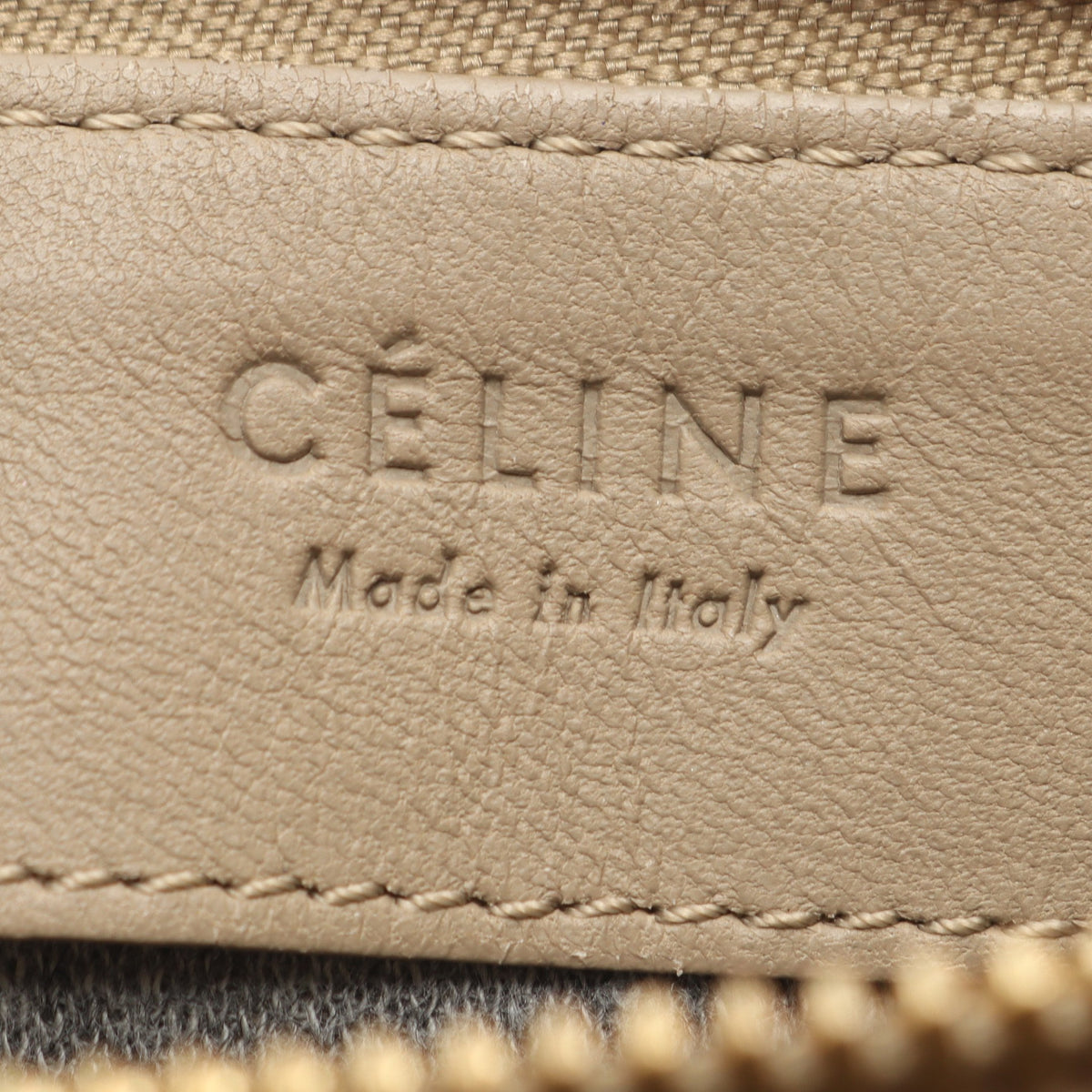 TRIO LARGE トリオ ラージ ショルダーバッグ レザー グレーベージュ セリーヌ バッグ CELINE