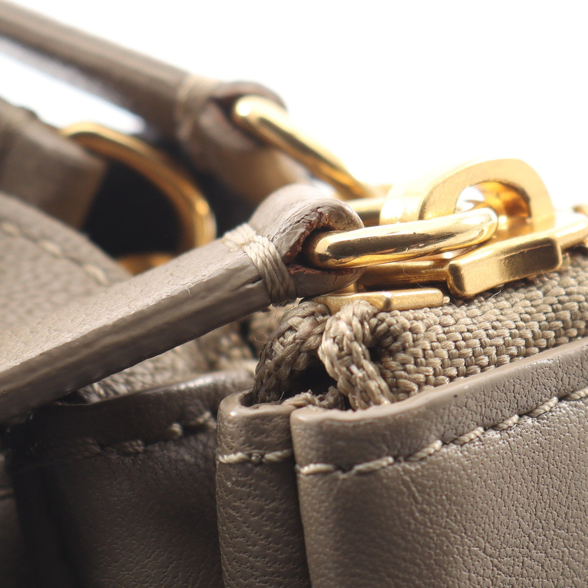 TRIO LARGE トリオ ラージ ショルダーバッグ レザー グレーベージュ セリーヌ バッグ CELINE