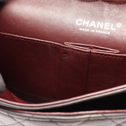 マトラッセ Wフラップ Wチェーンショルダーバッグ ラムスキン ブラック シルバー金具 シャネル バッグ CHANEL