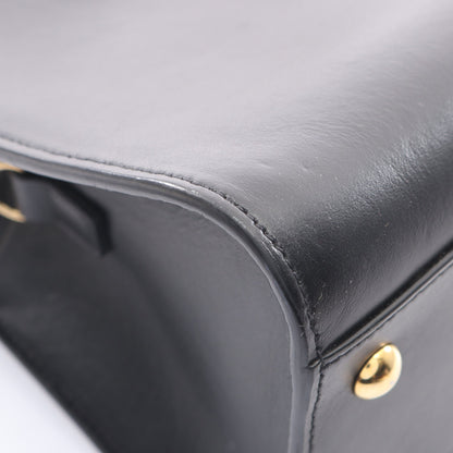 YSLライン ベイビー モノグラム カバス 2WAY ハンドバッグ レザー ブラック サンローランパリ バッグ SAINT LAURENT PARIS