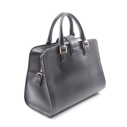 YSLライン ベイビー モノグラム カバス 2WAY ハンドバッグ レザー ブラック サンローランパリ バッグ SAINT LAURENT PARIS