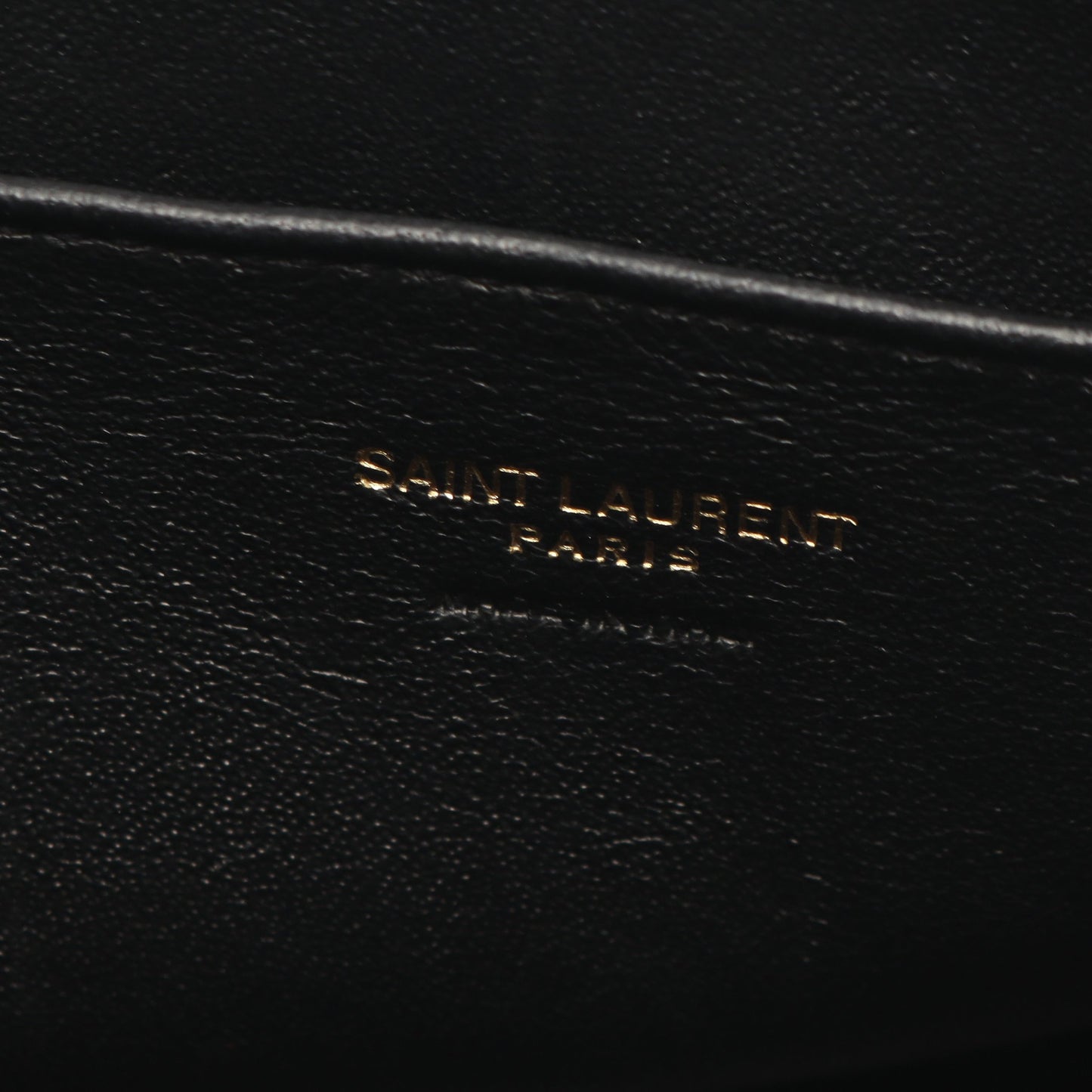 YSLライン ベイビー モノグラム カバス 2WAY ハンドバッグ レザー ブラック サンローランパリ バッグ SAINT LAURENT PARIS
