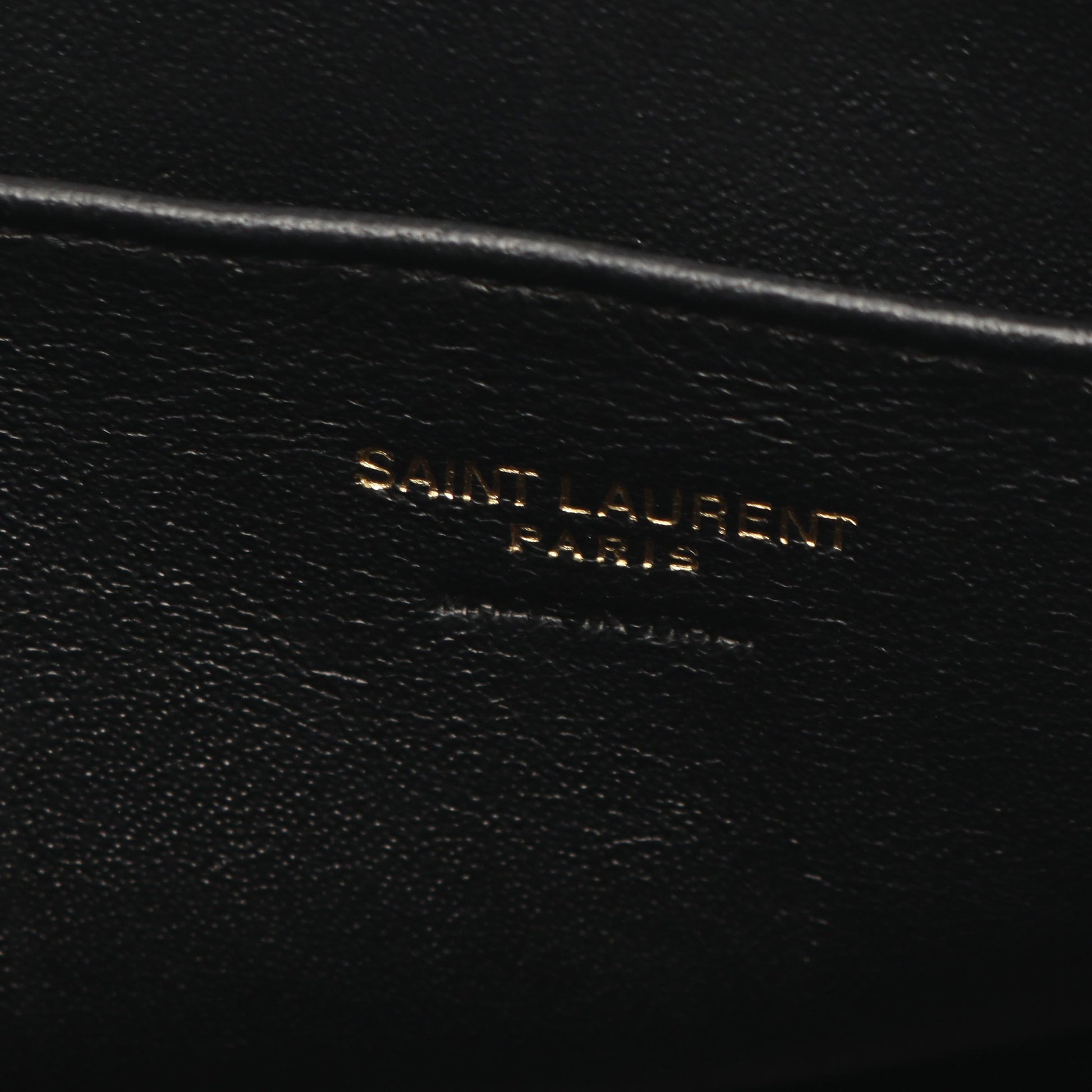 YSLライン ベイビー モノグラム カバス 2WAY ハンドバッグ レザー ブラック サンローランパリ バッグ SAINT LAURENT PARIS