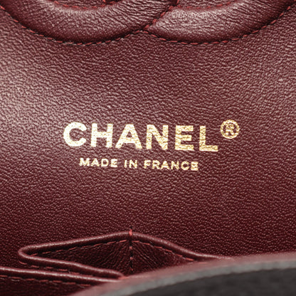 マトラッセ Wフラップ Wチェーンショルダーバッグ キャビアスキン ブラック ゴールド金具 シャネル バッグ CHANEL