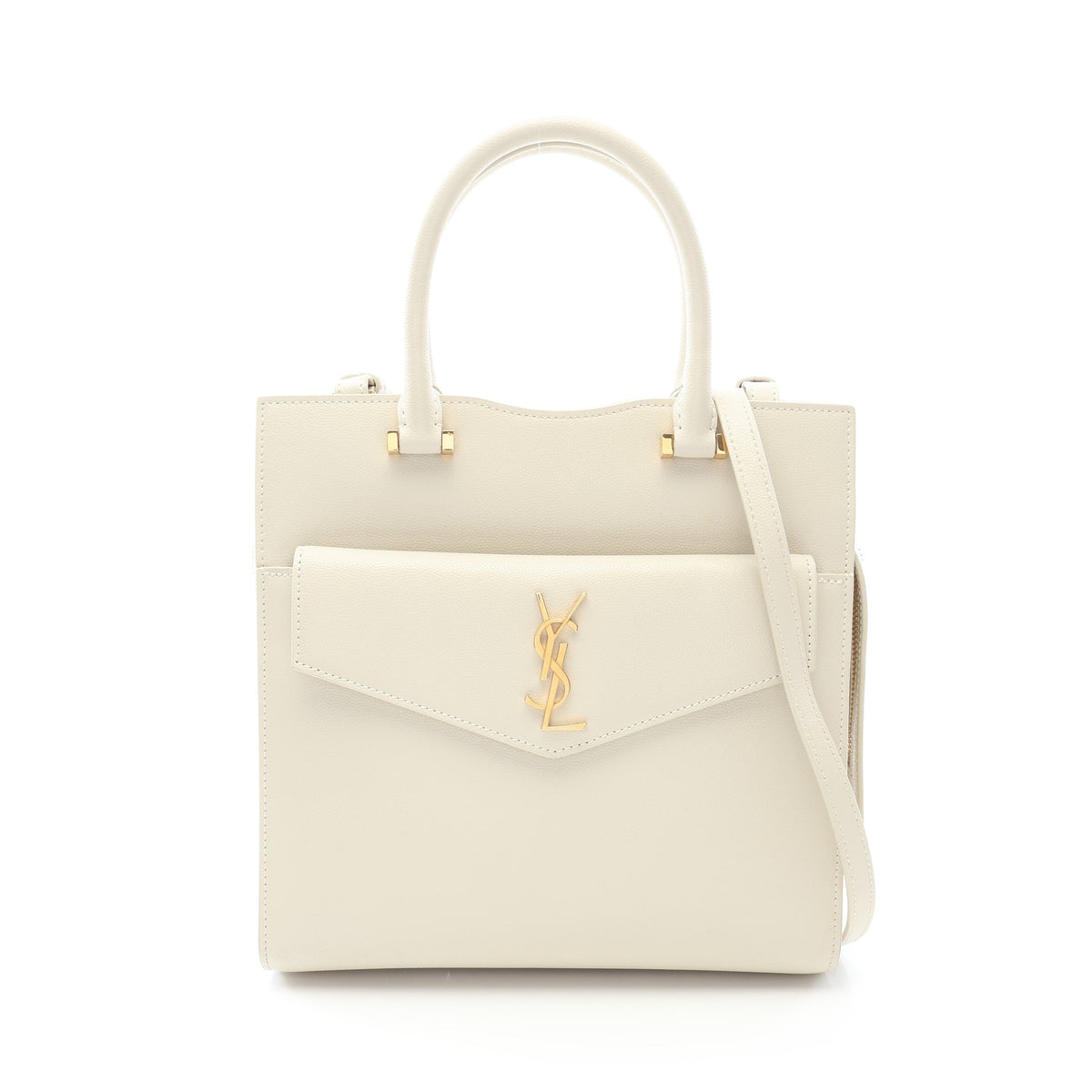 アップタウン トート スモール 2WAY ハンドバッグ レザー アイボリー サンローランパリ バッグ SAINT LAURENT PARIS