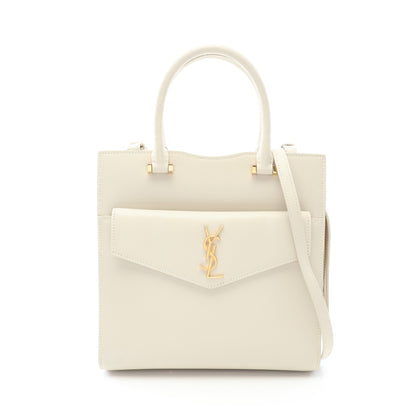 アップタウン トート スモール 2WAY ハンドバッグ レザー アイボリー サンローランパリ バッグ SAINT LAURENT PARIS