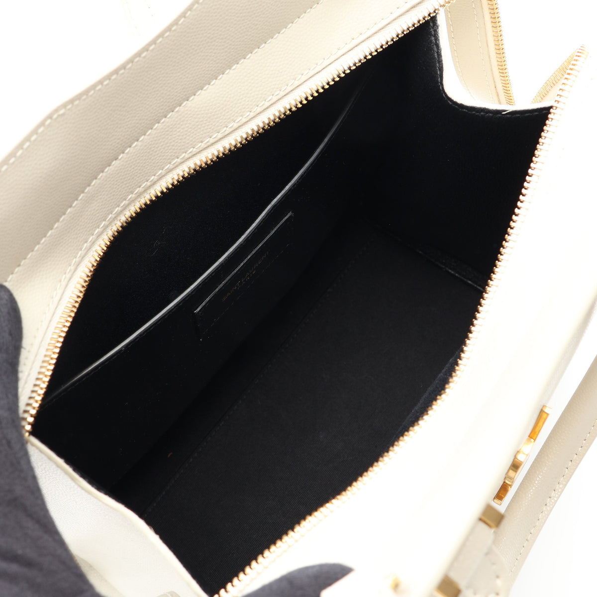 アップタウン トート スモール 2WAY ハンドバッグ レザー アイボリー サンローランパリ バッグ SAINT LAURENT PARIS