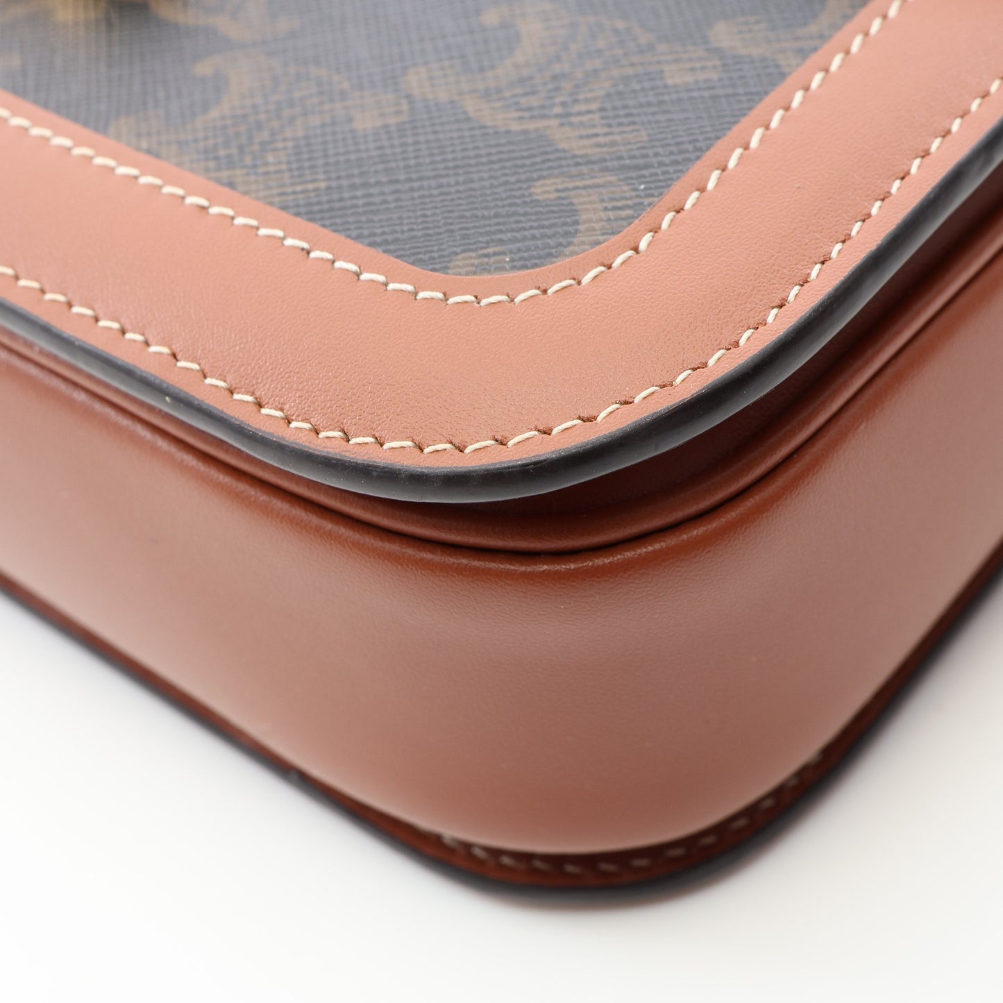 クラシック トリオンフバッグ ショルダーバッグ PVC レザー ブラウン ブラック セリーヌ バッグ CELINE
