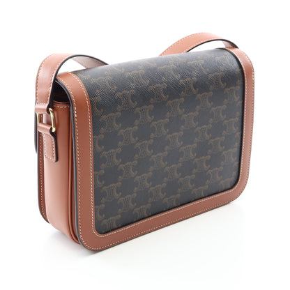 クラシック トリオンフバッグ ショルダーバッグ PVC レザー ブラウン ブラック セリーヌ バッグ CELINE