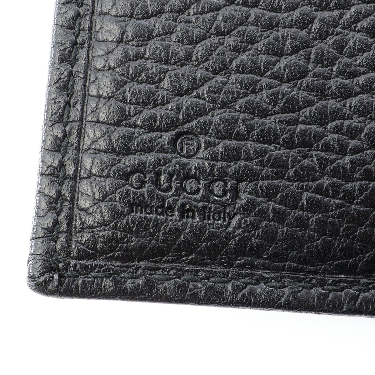 プチ マーモント 三つ折り財布 レザー ブラック グッチ 財布・小物 GUCCI