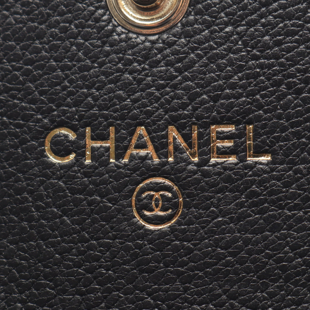 ココマーク コインケース レザー ブラック ゴールド金具 シャネル 財布・小物 CHANEL