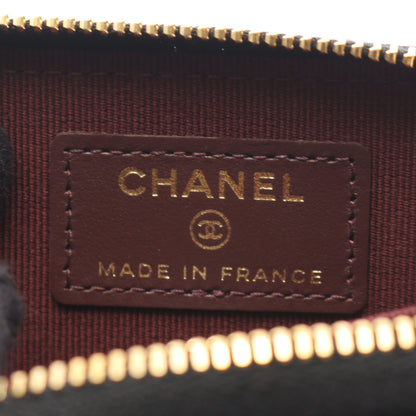 クラシック ジップ コインパース マトラッセ コインケース キャビアスキン ブラック ゴールド金具 シャネル 財布・小物 CHANEL
