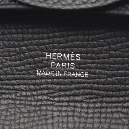 バスティア コインケース ヴォーエプソン ブラック シルバー金具 B刻印 エルメス 財布・小物 HERMES