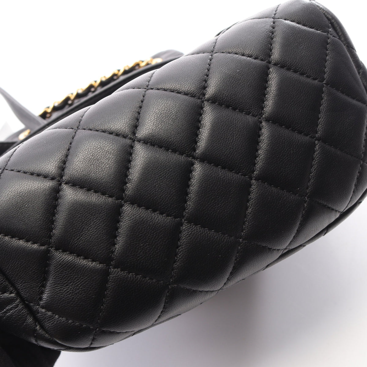 マトラッセ バックパック リュックサック ラムスキン ブラック ゴールド金具 シャネル バッグ CHANEL