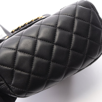 マトラッセ バックパック リュックサック ラムスキン ブラック ゴールド金具 シャネル バッグ CHANEL