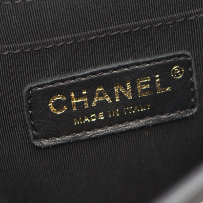 マトラッセ バックパック リュックサック ラムスキン ブラック ゴールド金具 シャネル バッグ CHANEL