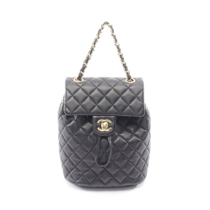 マトラッセ バックパック リュックサック ラムスキン ブラック ゴールド金具 シャネル バッグ CHANEL