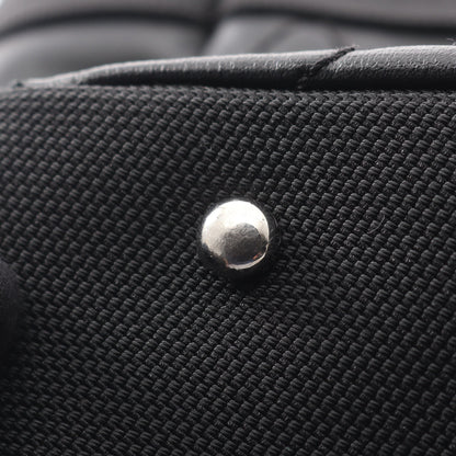 パリビアリッツMM ハンドバッグ トートバッグ コーティングキャンバス レザー ブラック シルバー金具 シャネル バッグ CHANEL