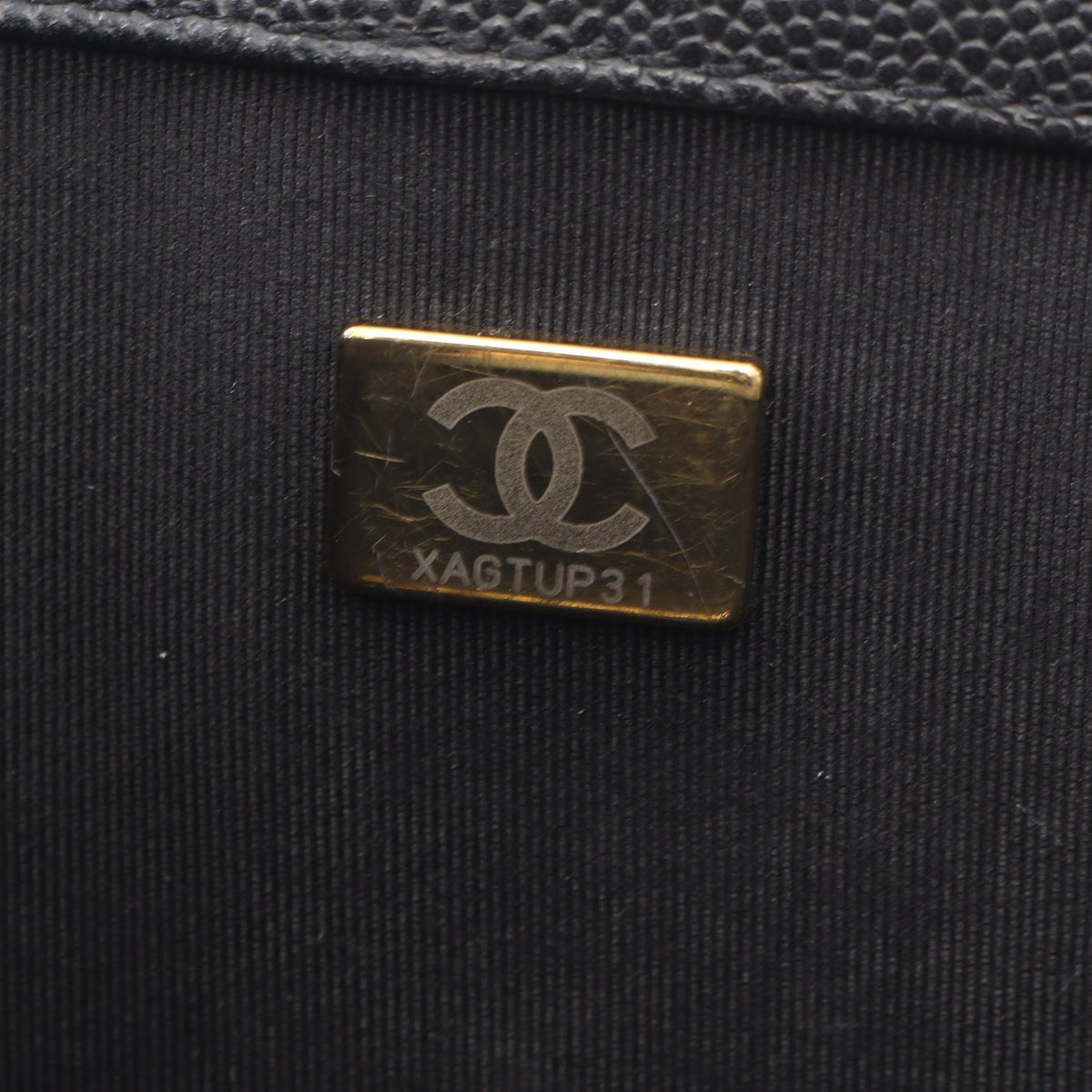 ボーイシャネル チェーンショルダーバッグ キャビアスキン ブラック ゴールド金具 シャネル バッグ CHANEL