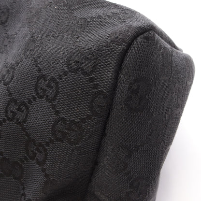 GGキャンバス ハンドバッグ キャンバス ウッド ブラック グッチ バッグ GUCCI