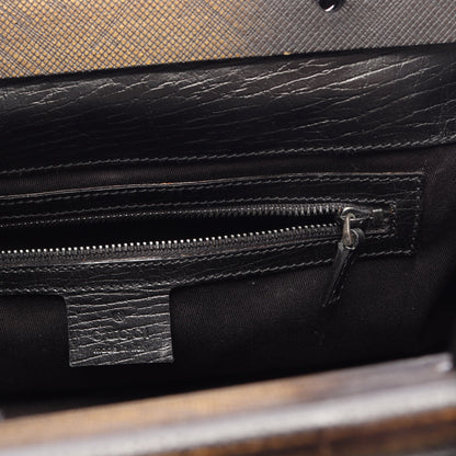 GGキャンバス ハンドバッグ キャンバス ウッド ブラック グッチ バッグ GUCCI